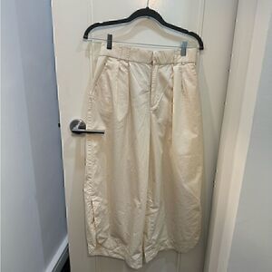 Anthropologie Mare Mare Curved-Hem Chino Pants - light sand color SIZE M